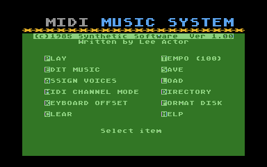MMS - MIDI Music System atari screenshot