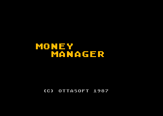 Money Manager atari screenshot