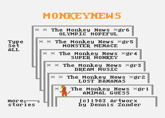 Monkeynews atari screenshot