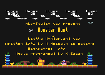 Monster Hunt atari screenshot