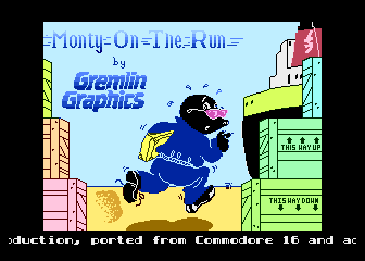 Monty on the Run atari screenshot