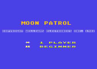 Moon Patrol atari screenshot