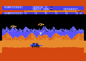 Moon Patrol atari screenshot