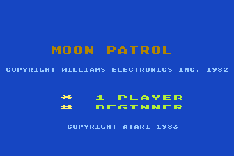 Moon Patrol atari screenshot