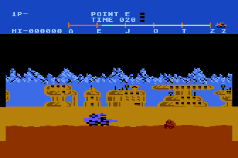 Moon Patrol atari screenshot