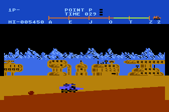 Moon Patrol atari screenshot