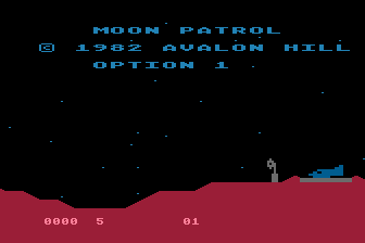 Moon Patrol atari screenshot