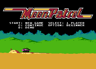 Moon Patrol Redux atari screenshot