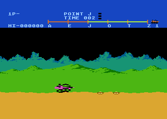Moon Patrol Redux atari screenshot