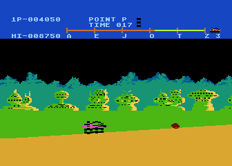 Moon Patrol Redux atari screenshot