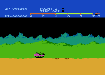 Moon Patrol Redux atari screenshot