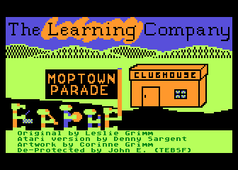 Moptown Parade atari screenshot