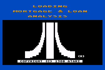 Mortgage and Loan Analysis atari screenshot