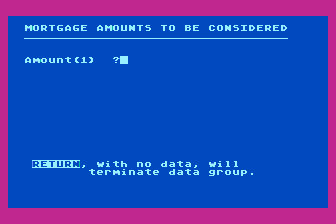 Mortgage and Loan Analysis atari screenshot
