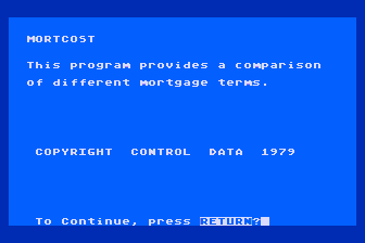 Mortgage and Loan Analysis atari screenshot