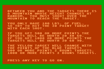 Mountain atari screenshot