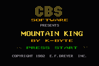 Mountain King atari screenshot