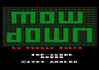 Mow Down atari screenshot
