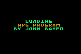 MPG Program — screenshot 1