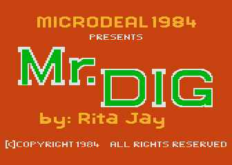 Mr. Dig atari screenshot