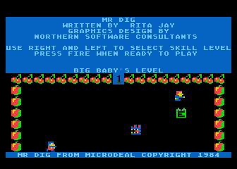 Mr. Dig atari screenshot