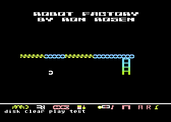 Mr. Robot and His Robot Factory atari screenshot