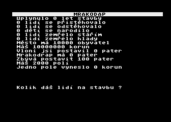 Mrakodrap atari screenshot