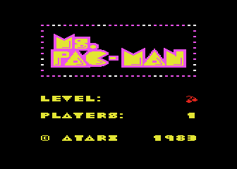 Ms. Pac-Man atari screenshot