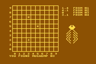 Mugwump atari screenshot