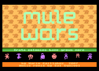 Mule Wars atari screenshot