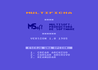 MultiFicha atari screenshot