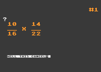 Multiplying Fractions atari screenshot