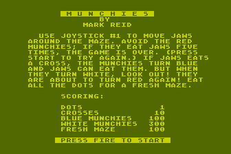 Munchies atari screenshot