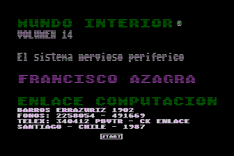 Mundo Interior - Volumen 14 - El Sistema Nervioso Periférico atari screenshot