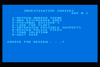Murder-Murder-Murder atari screenshot