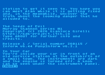 Murray Shannon Series #1 - The Seeds of Evil atari screenshot