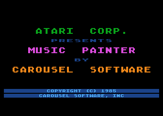 Music Painter atari screenshot