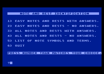 Music Theory Drills - Part 2 atari screenshot