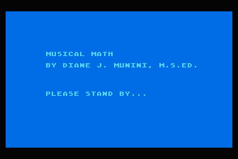Musical Math atari screenshot