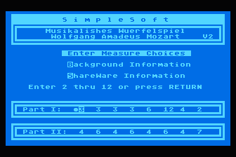 Musikalisches Wuerfelspiel — screenshot 1