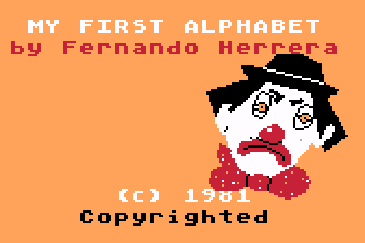 My First Alphabet atari screenshot
