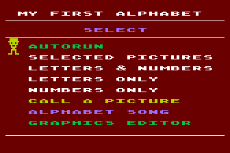 My First Alphabet atari screenshot