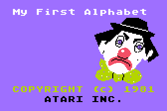 My First Alphabet atari screenshot