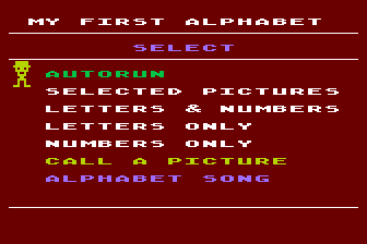 My First Alphabet atari screenshot