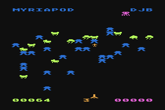 Myriapod atari screenshot