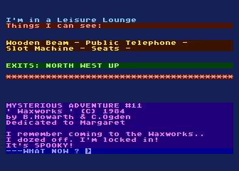 Mysterious Adventure No. 11 - Waxworks atari screenshot