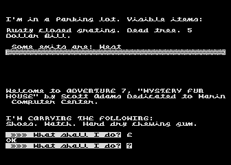 Adventure No.  7 - Mystery Fun House atari screenshot