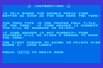 Name That Tune atari screenshot