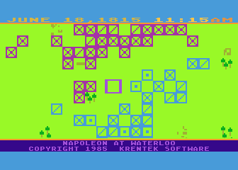 Napoleon at Waterloo atari screenshot