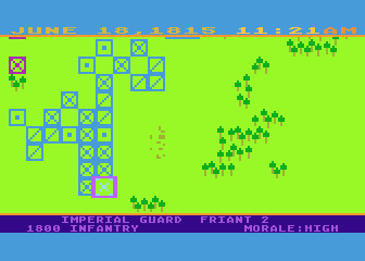 Napoleon at Waterloo atari screenshot